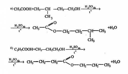 Сходство и отличие между: Гидролизом и этерификацией 2) Составить уравнение этерификации между: Масл