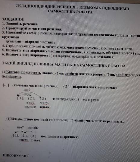 Складнопідрядне речення з кількома підрядними