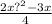 \frac{2x{?}^{2} - 3x }{4}