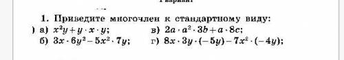 Объясните как приводить к стандартному виду​