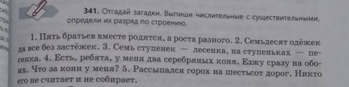 Я все отгадал, числительные и существительные выписала, мне нужно определить их разряд по строению,