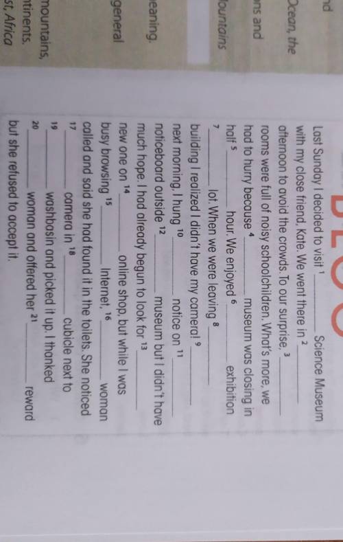 Fill in the gaps with the correct articles.Use a,an or the​