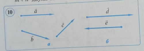 4. На рис. 10 изображены векторы , Бис, а ие. Постройтевекторы: 1) ä- b+c; 2) ё – а.8 Дан параллелог