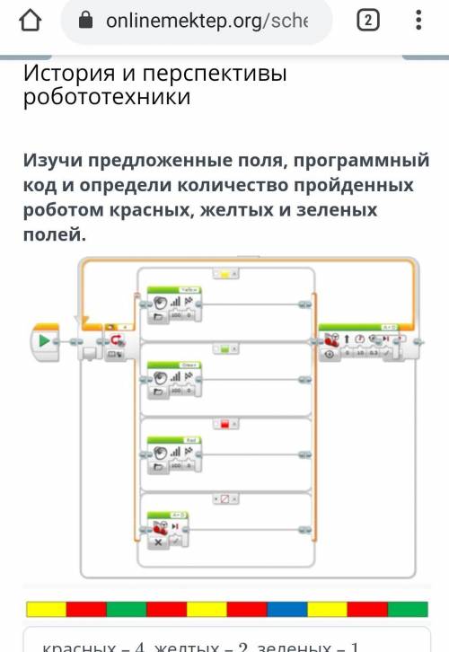 Красных – 4, желтых – 2, зеленых – 1 красных – 4, желтых – 3, зеленых – 2красных – 3, желтых – 2, зе