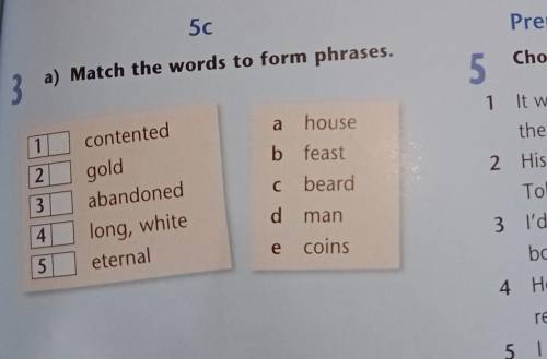 3 a) Match the words to form phrases​