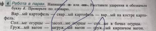 Напишите -н- или -нн-. Расставьте ударения и обозначьте букву ё.