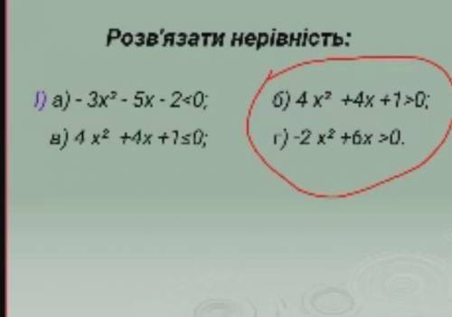 Алгебра 9 клас розвязання нерівностей​