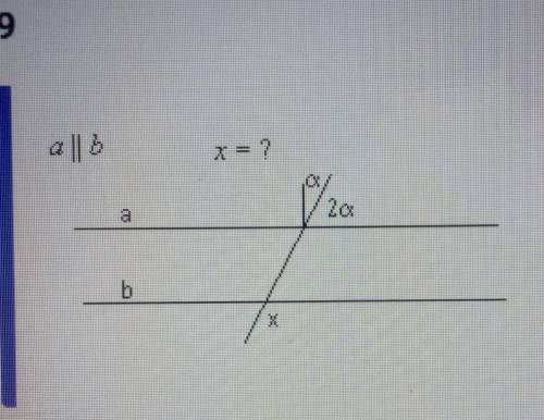 Прямые а и b параллельны. Чему равен угол х?​