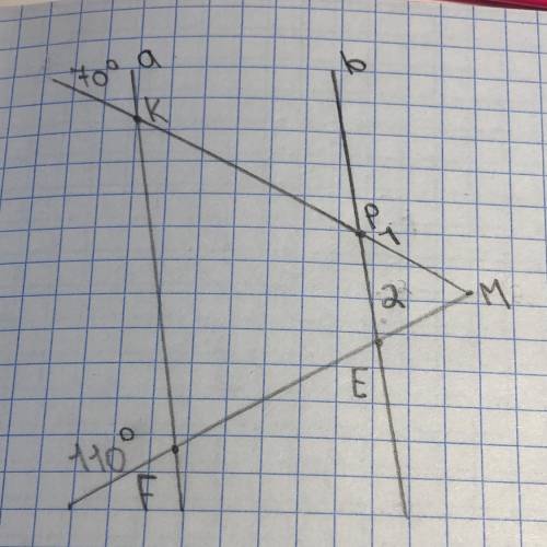найти: угол 1,угол 2 доказать: треугольник МРЕ-равнобедренный Р-это угол 1