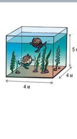 Өлшемдері аквариумның (Poy=10° Kt/Mr²) суретте түбінекөрсетіпгентүсіретінсудыңҚысымын және судын сал
