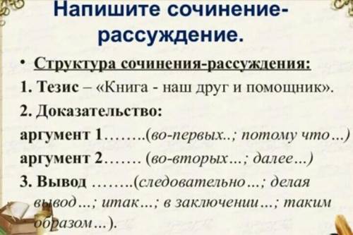 задание 2 напишите сочинение-рассуждение на тему: книга в современном мире при написание используй