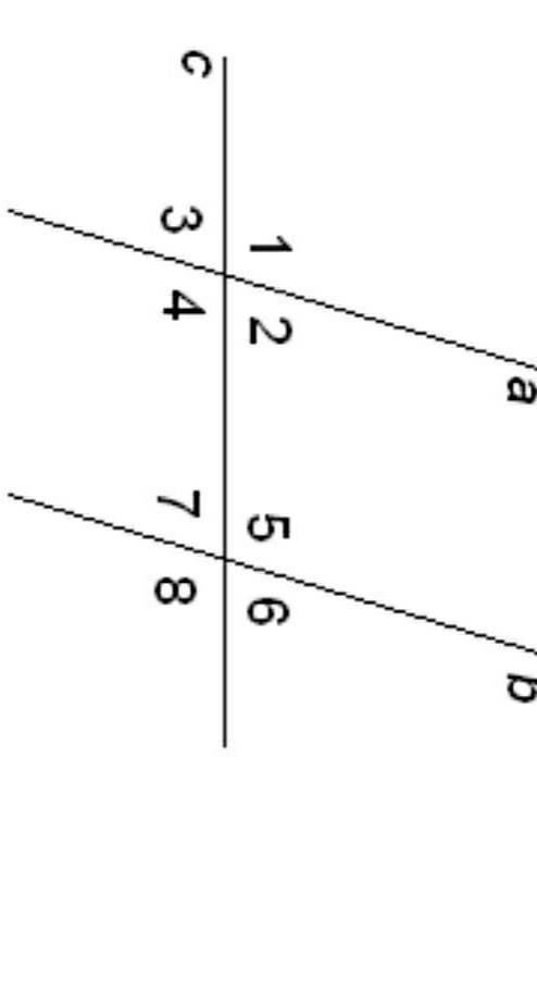 Прямая c пересекает две параллельные прямые a и bОтметь, которые из углов равны углу 3​