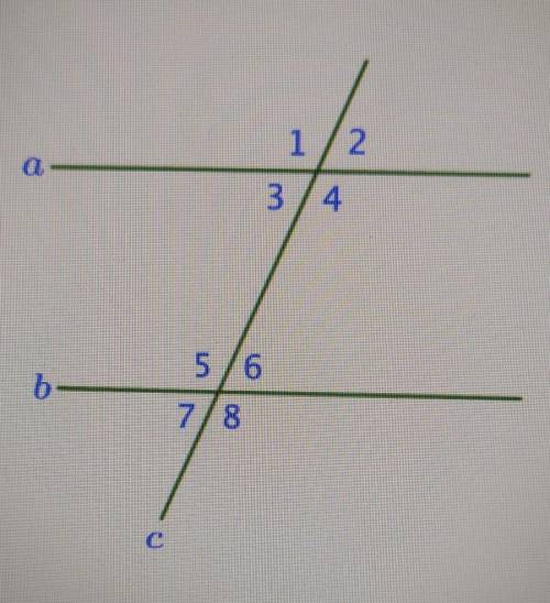 Прямые а и b параллельны, если: 1)угол1 = угол4;2)угол4 + угол8 = 180°;3)угол4+угол5 = 180°;4) угол1