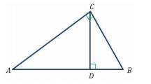 Вопрос 2 Укажите верные равенства для элементов данного треугольника. Варианты ответов 1. CD = корен