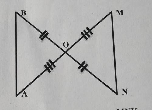 пишу контрольную За малюнком доведіть, що ∆ АВО = ∆МNO​