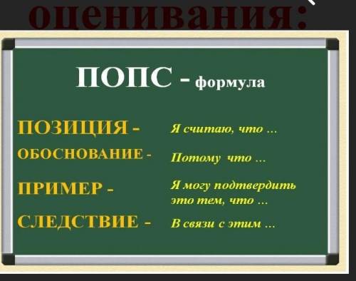 Задание для оценивания:Докажите по формуле ПОПС, что Книга – сокровищница знаний. ​