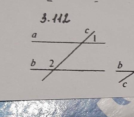 Варвант 1 1. Дано: a || в, угол2 в 3 раза больше угла 1 (рис. 3.112).Найти: угол 1, угол 2