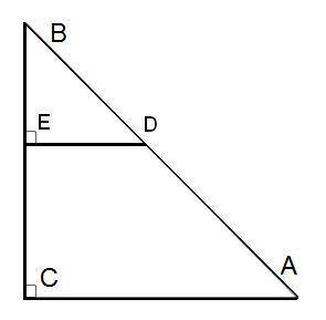 Дано: ΔDEB∼ΔACB, BC= 48, ED= 4, AC= 8. Найти: EB=