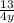 \frac{13}{4y}