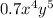 0.7 {x}^{4} {y}^{5}