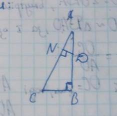 DN=3, AB=8, AN-? трикутник АВС прямокутний​