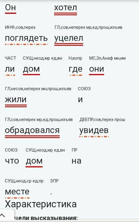 Сделать синтаксический разбор предложений полностью: сделать схему, подчеркнуть и описать. Также нуж