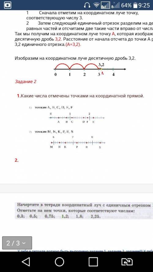 Какие числа отмечены точками на координатной прямой.