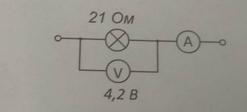 Определите показания амперметра в электрической цепи, представленной на рисунке.​