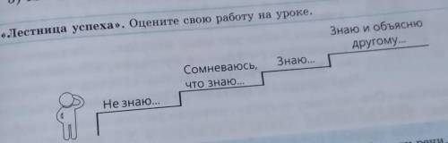 «Лестница успеха». Оцените свою работу на уроке. Знаю и объяснюдругому...Знаю..Сомневаюсь, ,что знаю