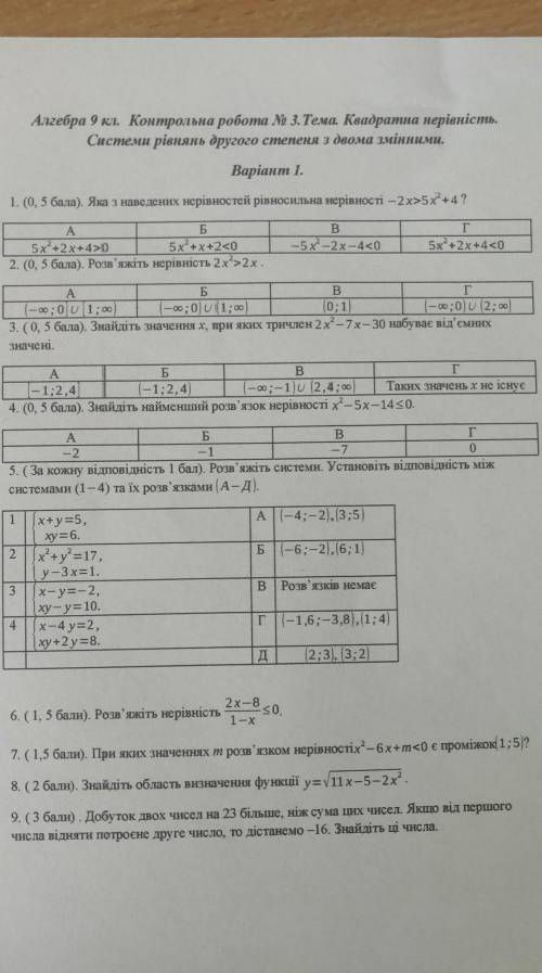 ответы желательно розписывать​