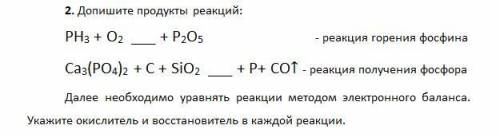 . Допишите продукты реакций