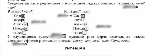 Формы каких падежей овечают на вопросы кого ? что ? 4 класс​