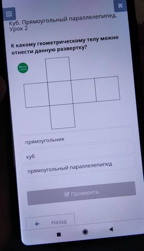 BILIM Landпрямоугольниккубпрямоугольный параллелепипедВ Проверить братоныы​