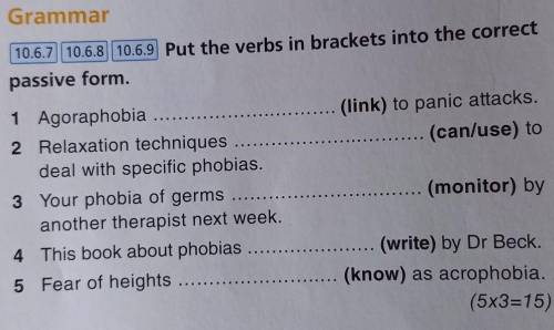 Put the verbs in beackets into the correct passive voice.​