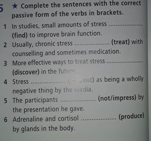 Complete the sentences with the correct passive form of the verbs in brackets