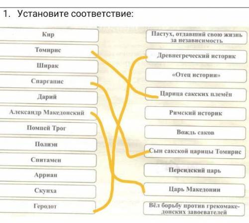 Установите соответствие:дальше