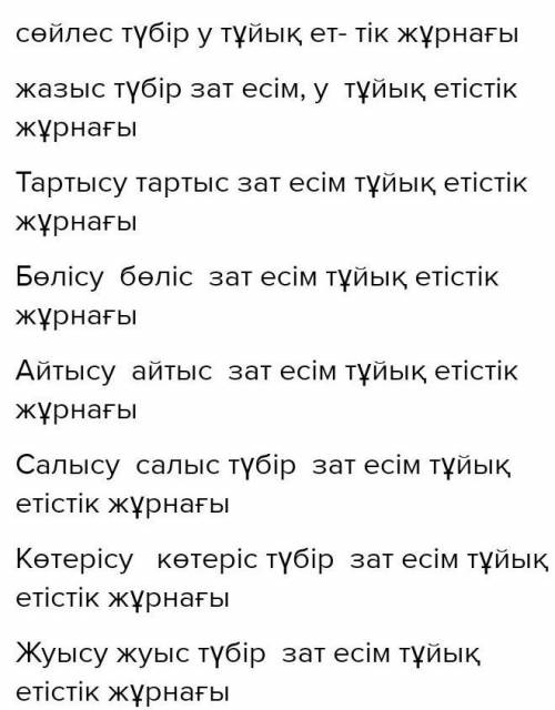 4-тапсырма. Ракетка тор- көздерінде жазылған етіс-тіктерді құрамына қарайталдаңдар.Ілісусөйлесужазыс