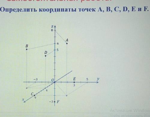 Определить координаты точек