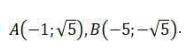 Определите, является ли отрезок AB диаметром окружности x²+6x+y²=0, если