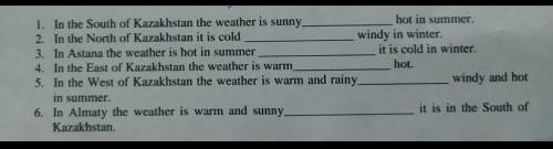 Use the words from the table to complete the sentences.and/and/because/or/but/or​