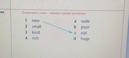 Перевидите слова -запишите парами антонтмы