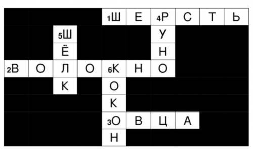 Кроссфорд на тему Свойства тканей ДАЮ 20 Б слов