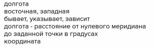 Составить синквейн на тему широта и долгота.​