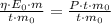 \frac{\eta\cdot E_0\cdot m}{t\cdot m_0} = \frac{P\cdot t\cdot m_0}{t\cdot m_0}