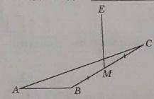 Точка М - середина стороны ВС правильного треугольника АВС. МЕ - перпендикуляр к плоскости треугольн
