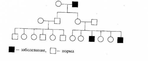 Обязательно с объяснением Розгляньте родовід. Визначте тип успадкування ознаки. Що можнасказати про