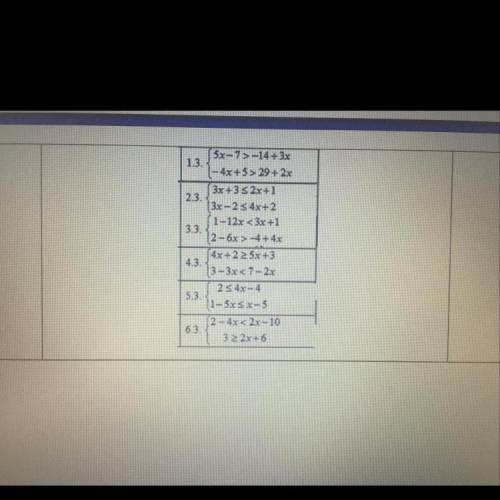 |-4x+5> 29+2x 3x+3 2x+1 2.3. 3x-2 s 4x+2 1-12x <3x +1 3.3. 2-6x > -4+4x (4x+2 2 5x+3 4.3. (