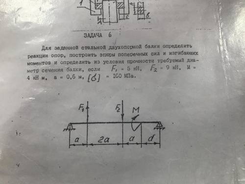 для заданной стальной двухопорной балки определить реакции опор построить эпюры поперечных сил и изг