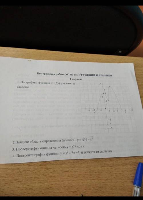 ТАМ ЗА ЭТО МНОГО КТО СДЕЛАЕТ ХОТЬ ОДИН Контрольная работа No7 по теме ФУНКЦИИ И ГРАФИКИІ вариант1. П