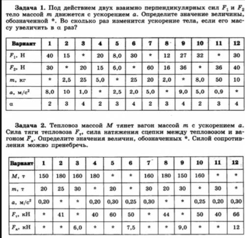 решить две задачи вариант 11 физика заранее Будет бред получите бан